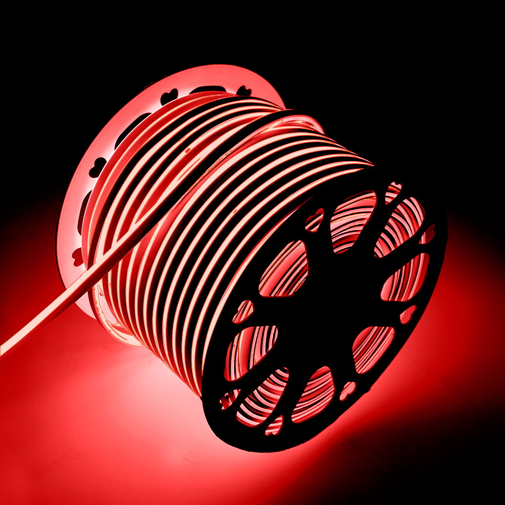 Striscia Led flessibile Neon Flex modellabile 12V 14W/m Bobina 50 metri IP65 Rosso M LEDME - Foto 2