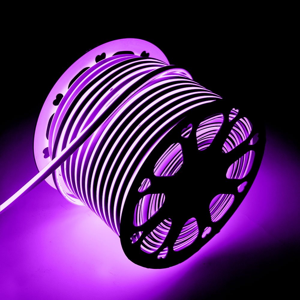 Striscia Led flessibile Neon Flex modellabile 12V 14W/m Bobina 50 metri IP65 Viola M LEDME - Foto 2