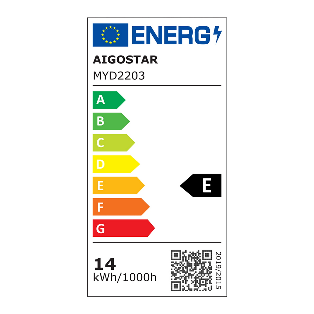 Applique Led da parete Drawn 13,5W Nero IP20 Bianco caldo 2700K Aigostar - Foto 6
