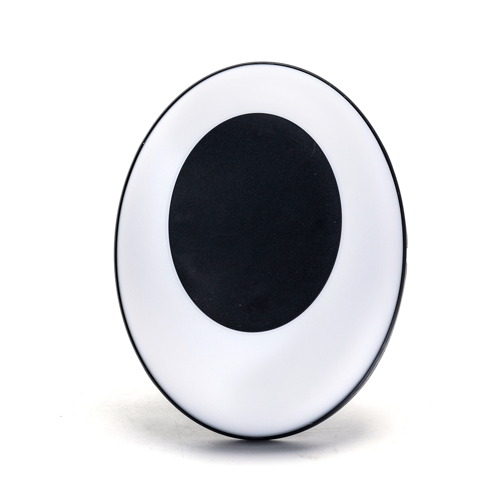 Applique Led da parete slim Eye 24W rotondo Nero IP65 Bianco freddo 6500K Aigostar - Foto 1