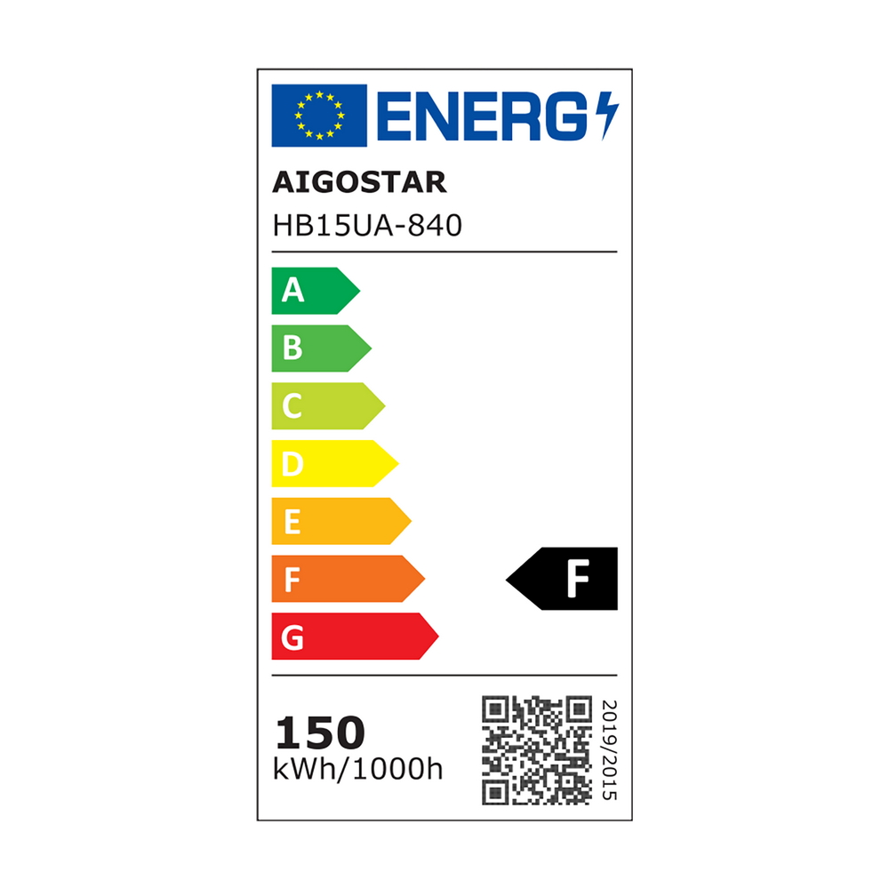 Campana Led industriale UFO Slim 150W Nera IP65 Bianco Neutro 4000K Aigostar - Foto 3