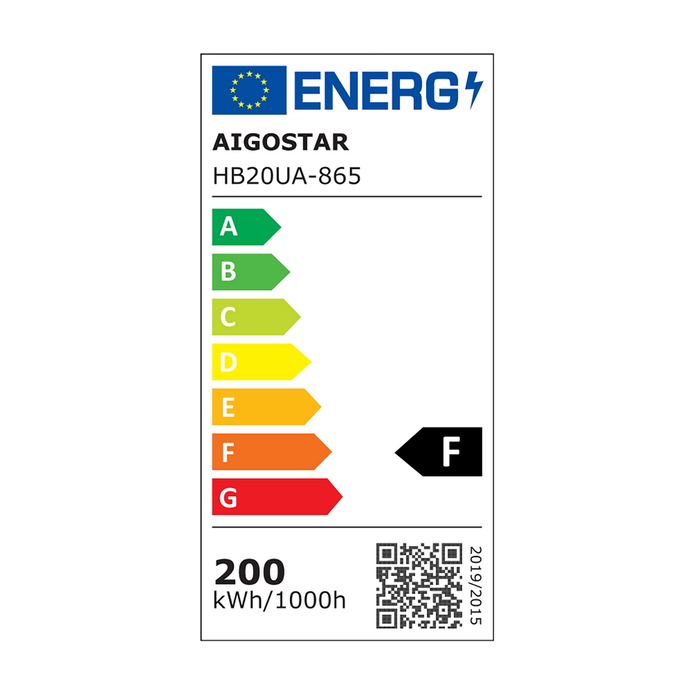 Campana Led industriale UFO Slim 200W Nera IP65 Bianco Freddo 6500K Aigostar - Foto 3