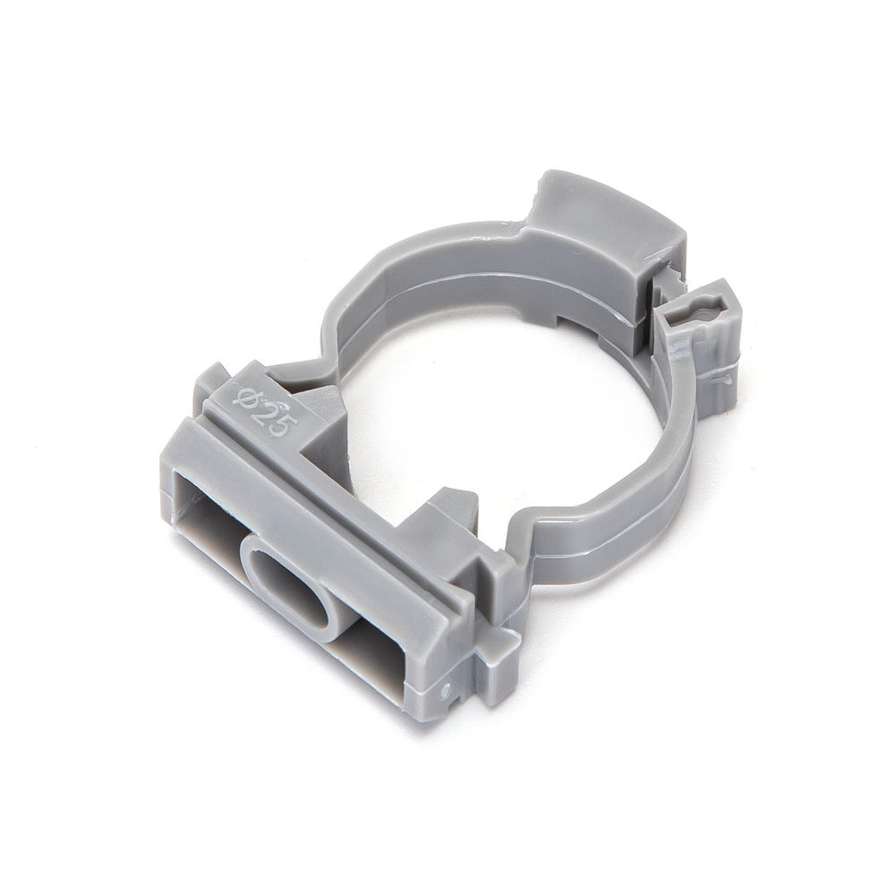 Clips fissatubo a collare per Tubo 25mm grigio 5pz Aigostar - Foto 1