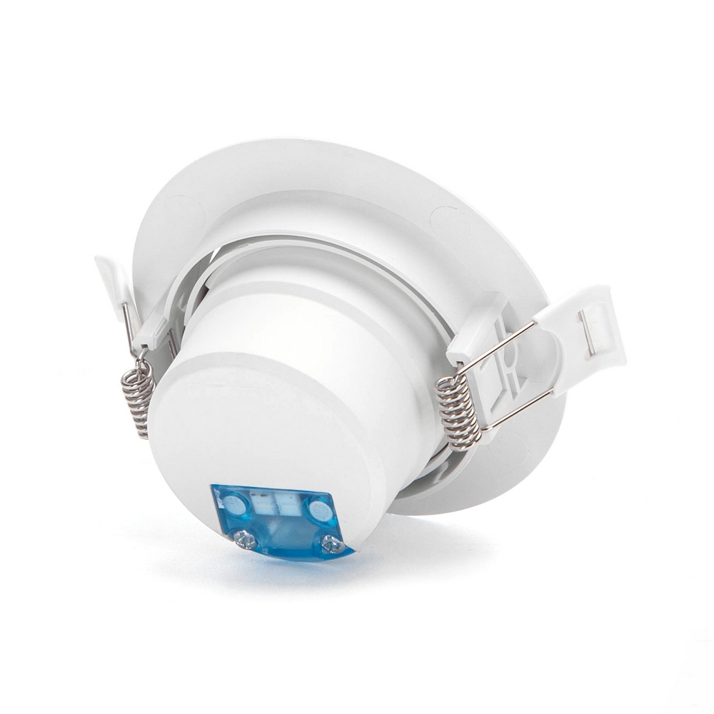 Faretto Led da incasso 7W Rotondo Orientabile Cornice bianca Apertura 38 gradi Bianco neutro 4000K Aigostar - Foto 1