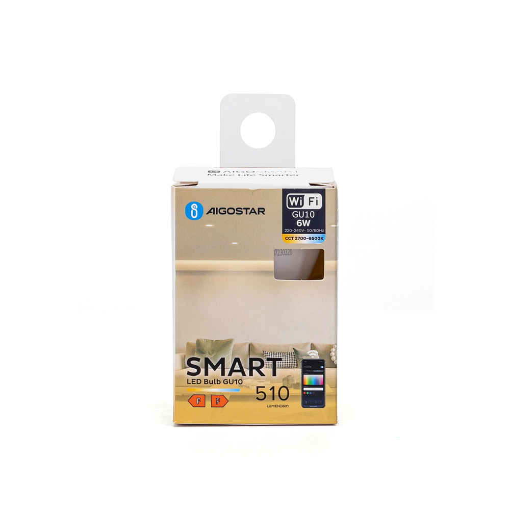 Faretto Led Smart GU10 6W WiFi CCT luce regolabile e dimmerabile Aigostar - Foto 5