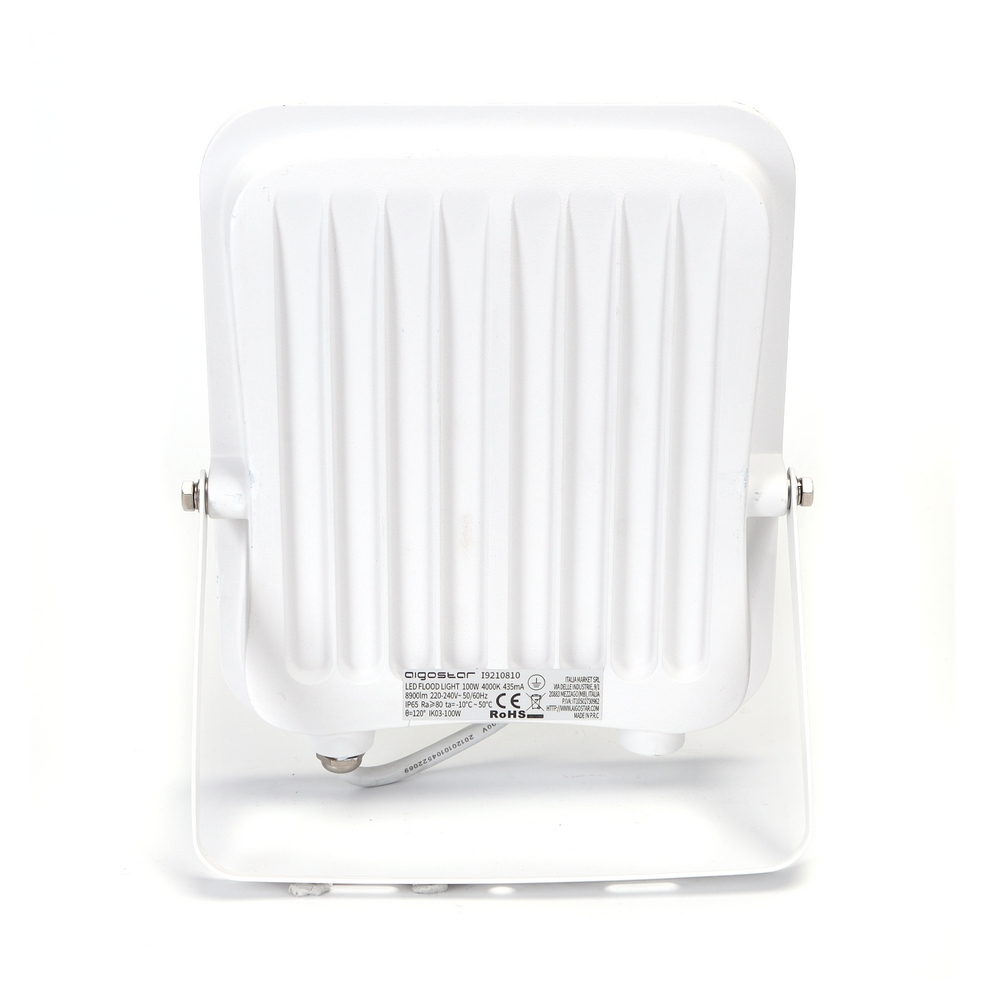 Faro proiettore Led 100W Bianco da esterno IP65 Bianco neutro 4000K Aigostar - Foto 2