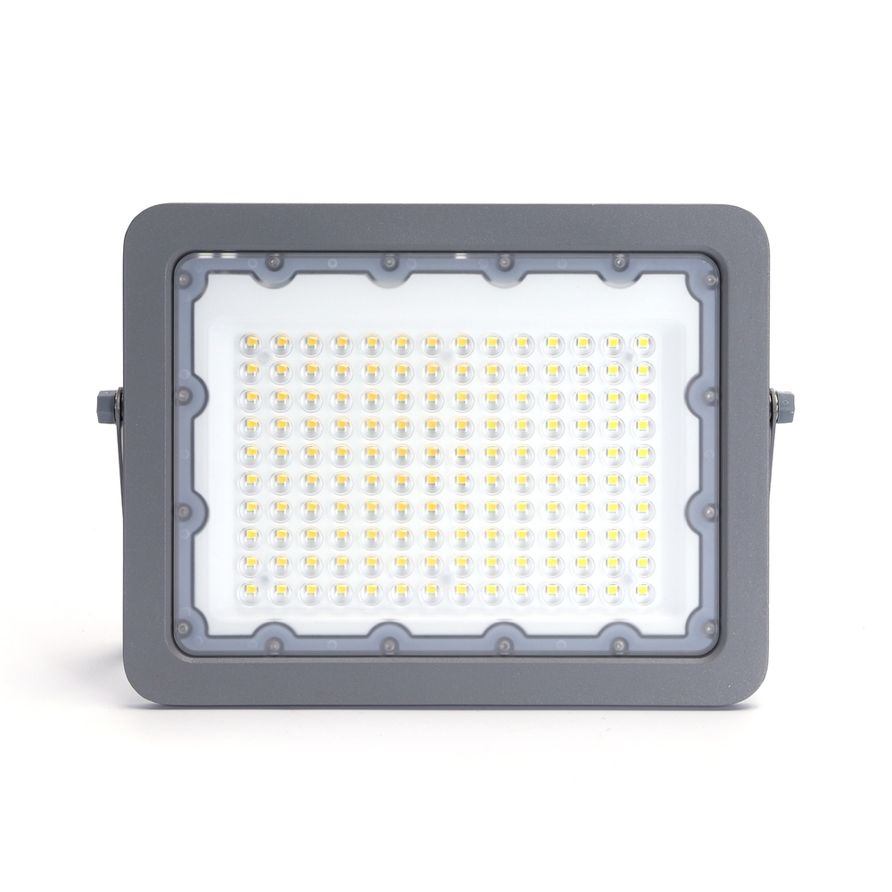 Faro proiettore Led 100W Grigio da esterno IP65 Bianco neutro 4000K Aigostar - Foto 1