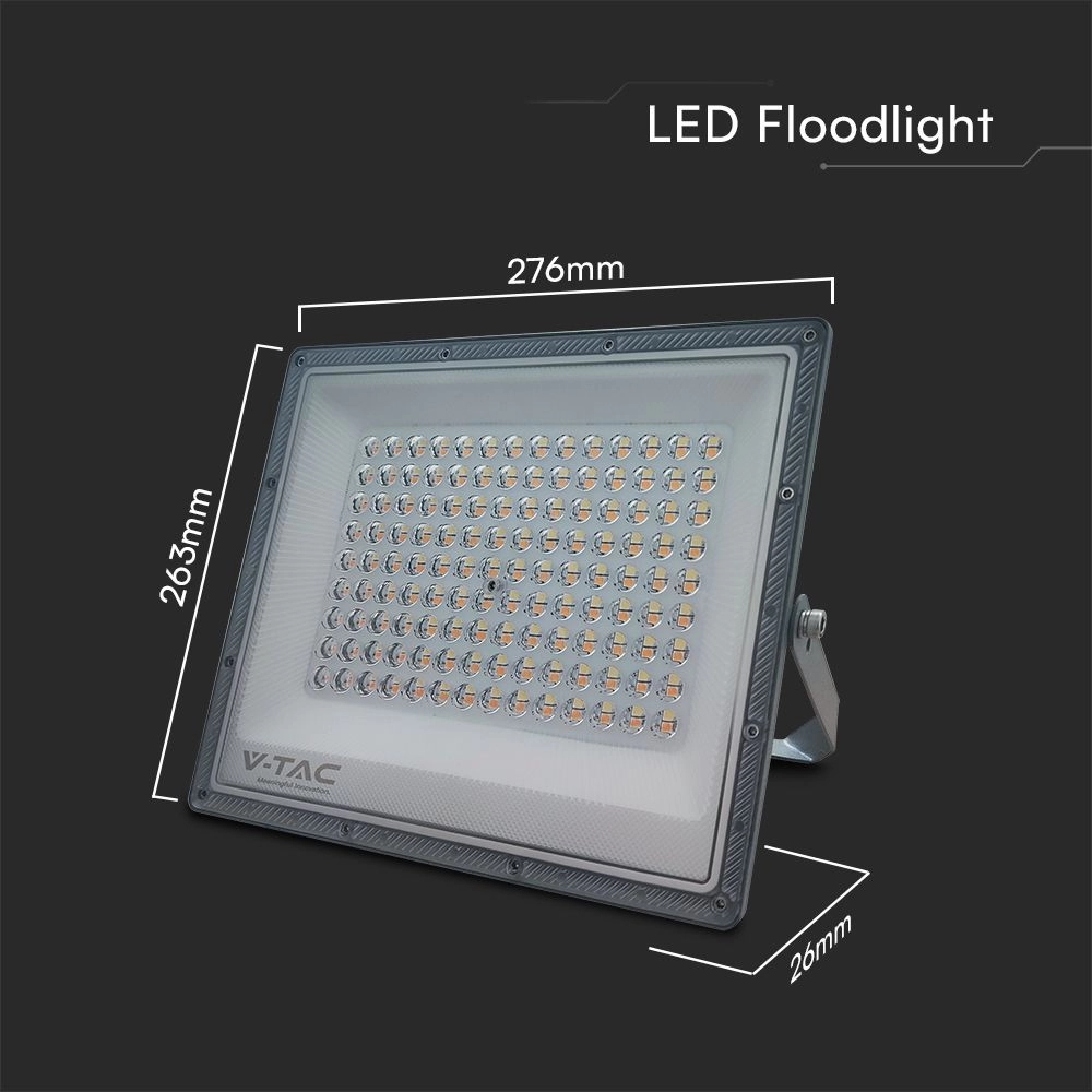 Faro proiettore Led 100W Grigio da esterno IP65 CCT temperatura colore regolabile V-TAC - Foto 2