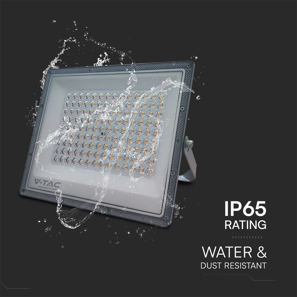 Faro proiettore Led 100W Grigio da esterno IP65 CCT temperatura colore regolabile V-TAC - Foto 3
