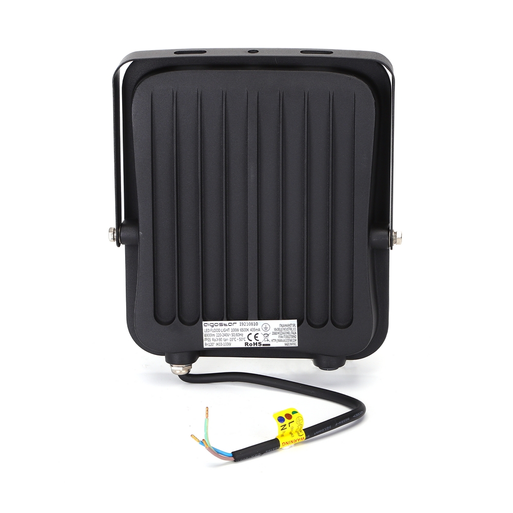 Faro proiettore Led 100W Nero da esterno IP65 Bianco freddo 6500K Aigostar - Foto 2