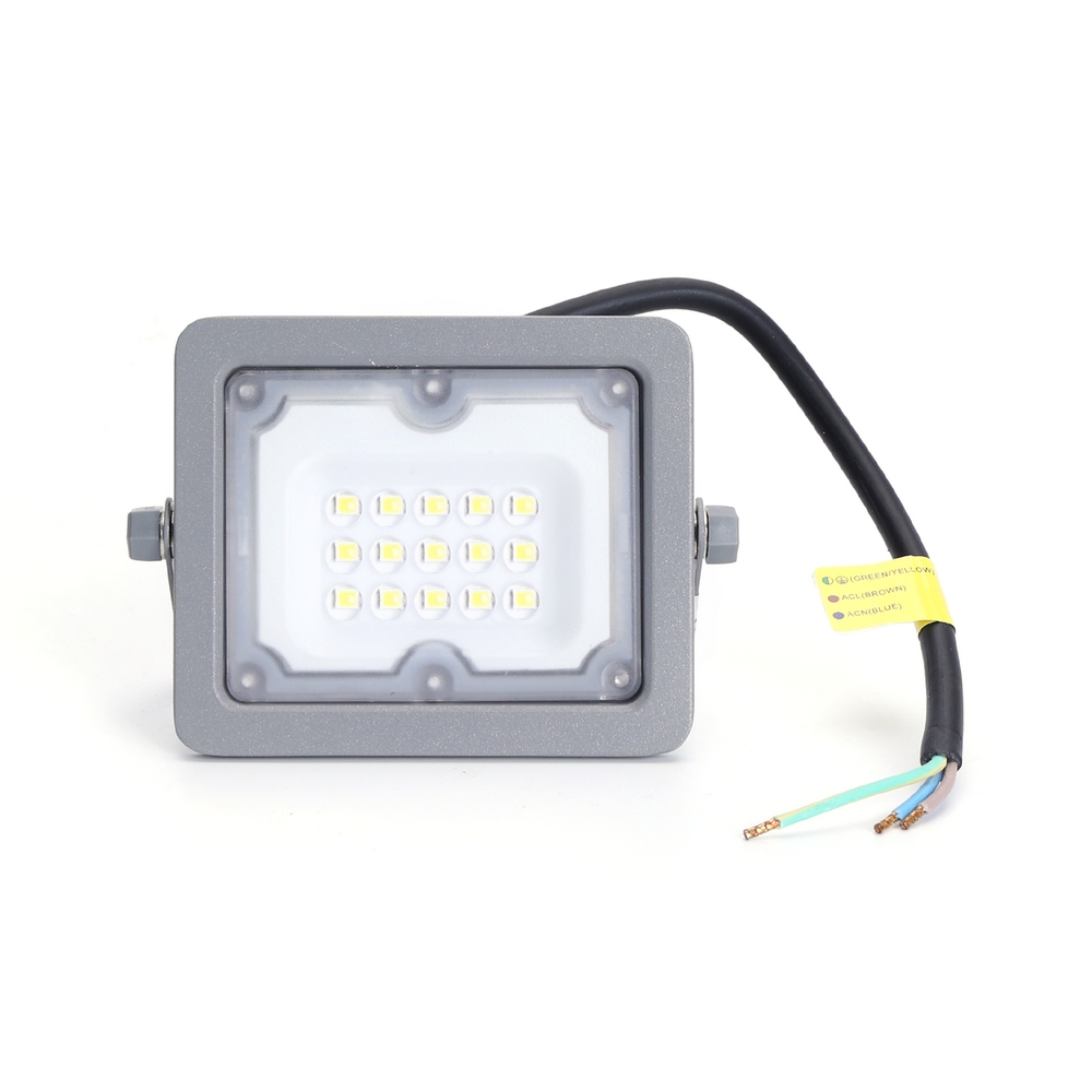 Faro proiettore Led 10W Grigio da esterno IP65 Bianco freddo 6500K Aigostar - Foto 1