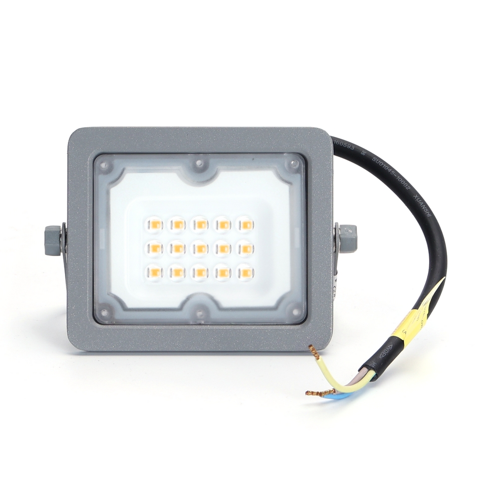 Faro proiettore Led 10W Grigio da esterno IP65 Bianco neutro 4000K Aigostar - Foto 1