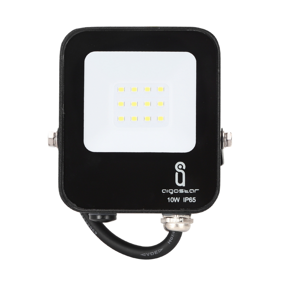 Faro proiettore Led 10W Nero da esterno IP65 Bianco freddo 6500K Aigostar - Foto 1