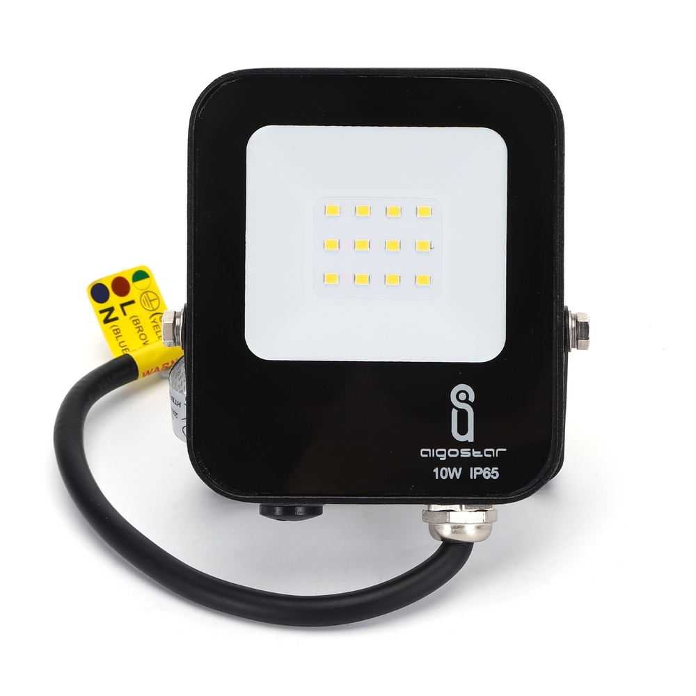 Faro proiettore Led 10W Nero da esterno IP65 Bianco neutro 4000K Aigostar - Foto 1