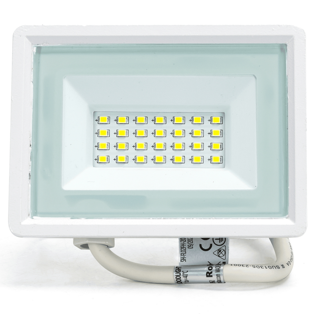 Faro proiettore Led 20W Bianco da esterno slim IP65 Bianco freddo 6500K Aigostar - Foto 1