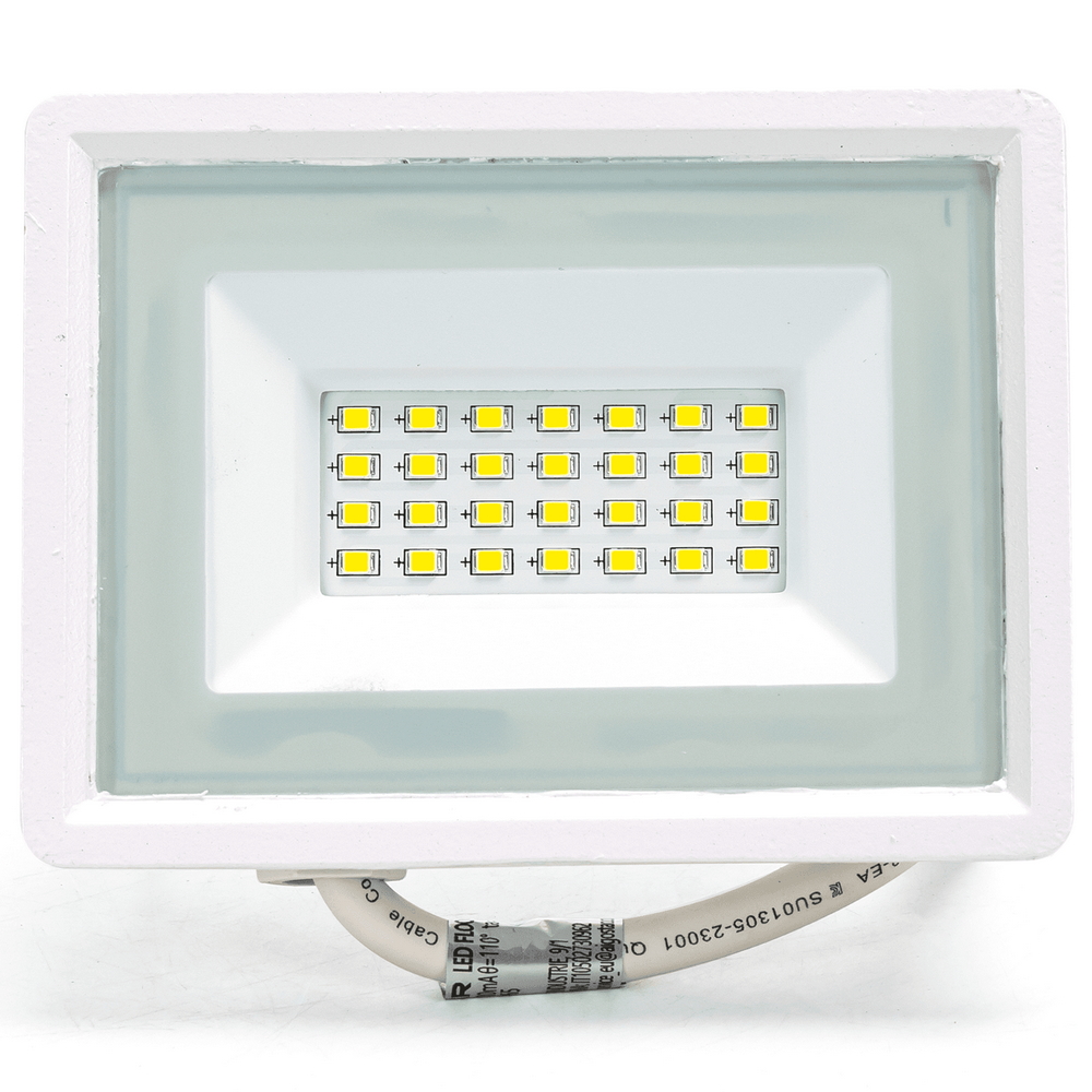 Faro proiettore Led 20W Bianco da esterno slim IP65 Bianco neutro 4000K Aigostar - Foto 1