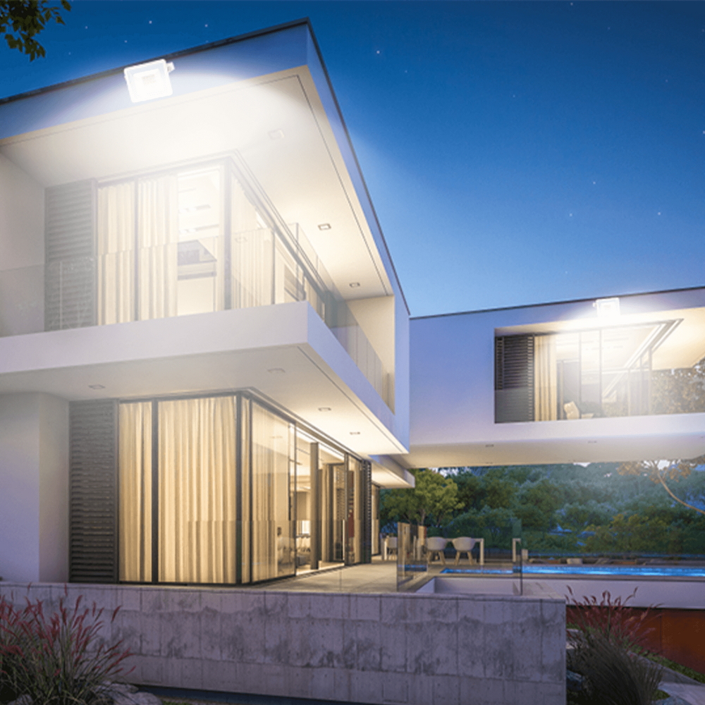 Faro proiettore Led 20W Bianco da esterno slim IP65 Bianco neutro 4000K Aigostar - Foto 3