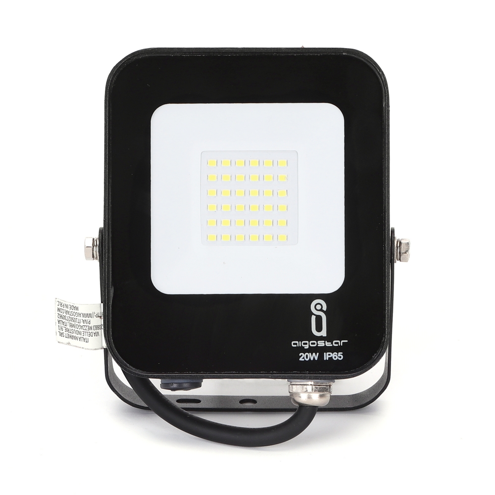 Faro proiettore Led 20W Nero da esterno IP65 Bianco freddo 6500K Aigostar - Foto 1