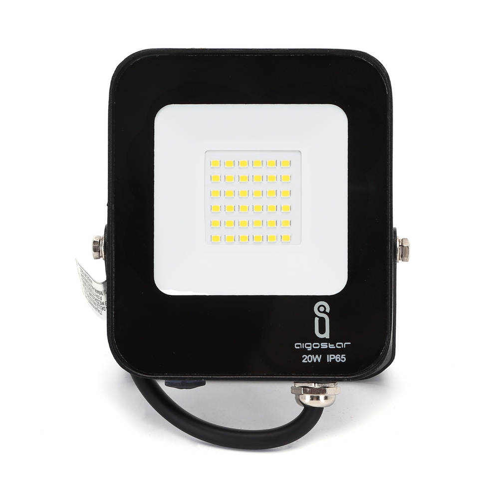Faro proiettore Led 20W Nero da esterno IP65 Bianco neutro 4000K Aigostar - Foto 1