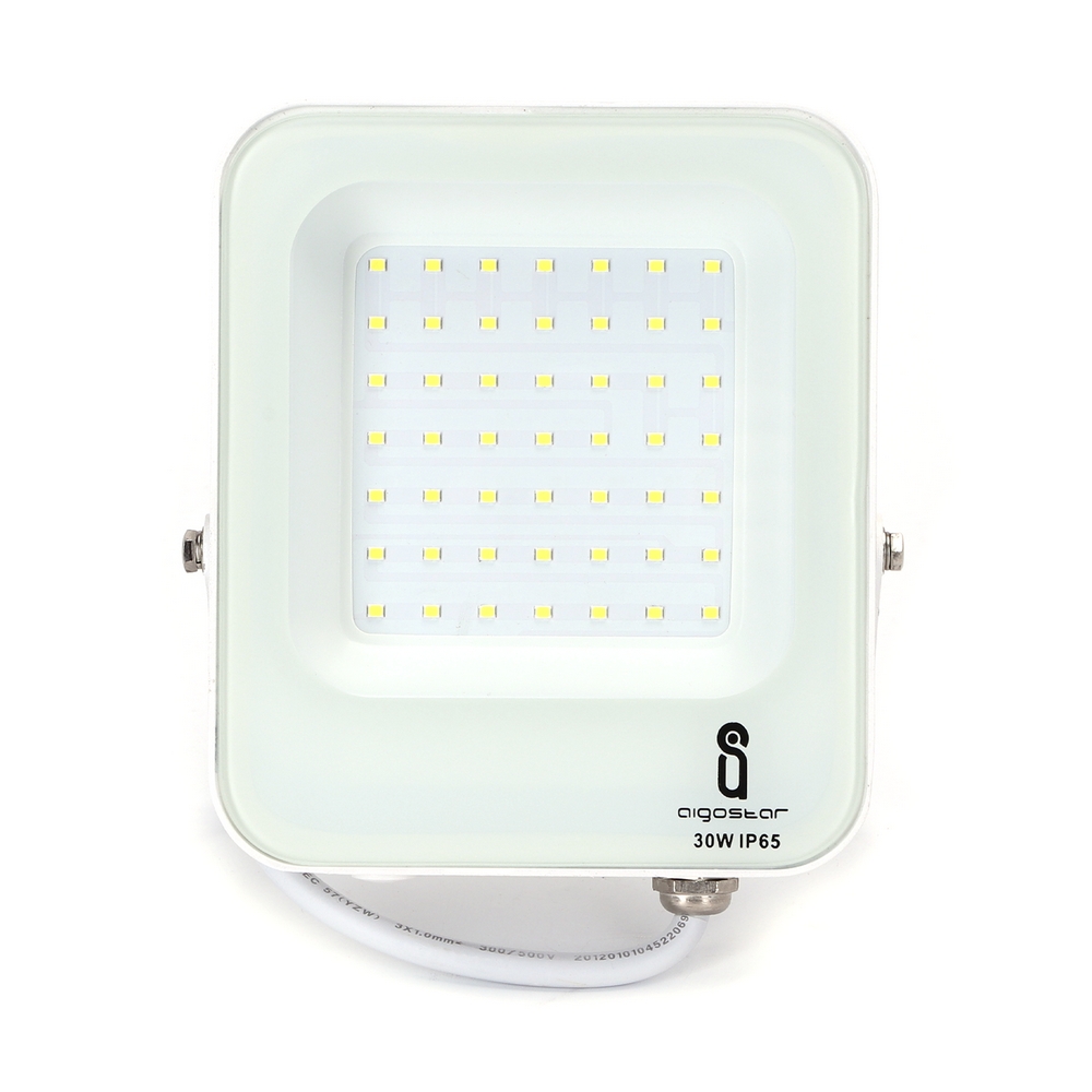 Faro proiettore Led 30W Bianco da esterno IP65 Bianco freddo 6500K Aigostar - Foto 1