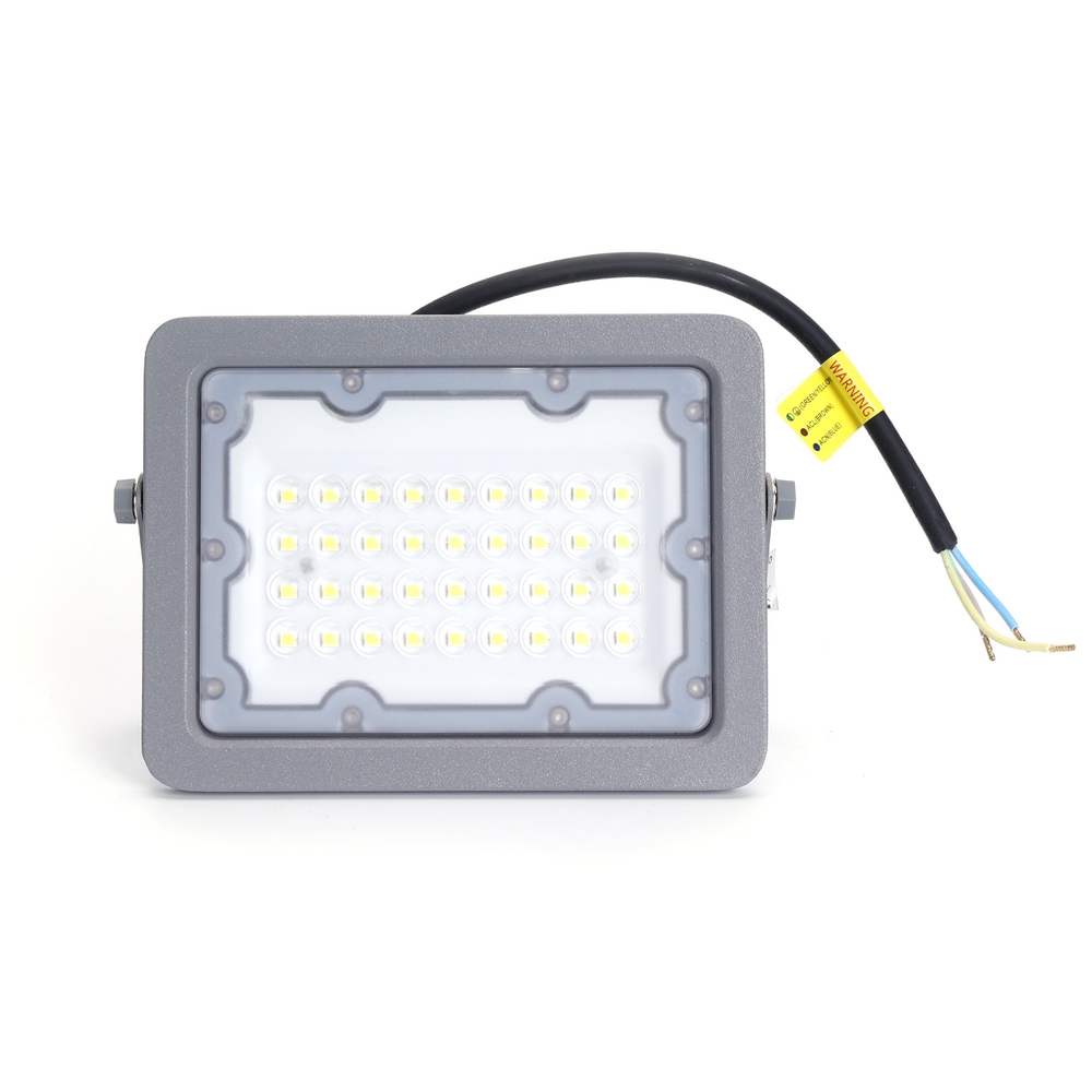 Faro proiettore Led 30W Grigio da esterno IP65 Bianco freddo 6500K Aigostar - Foto 1