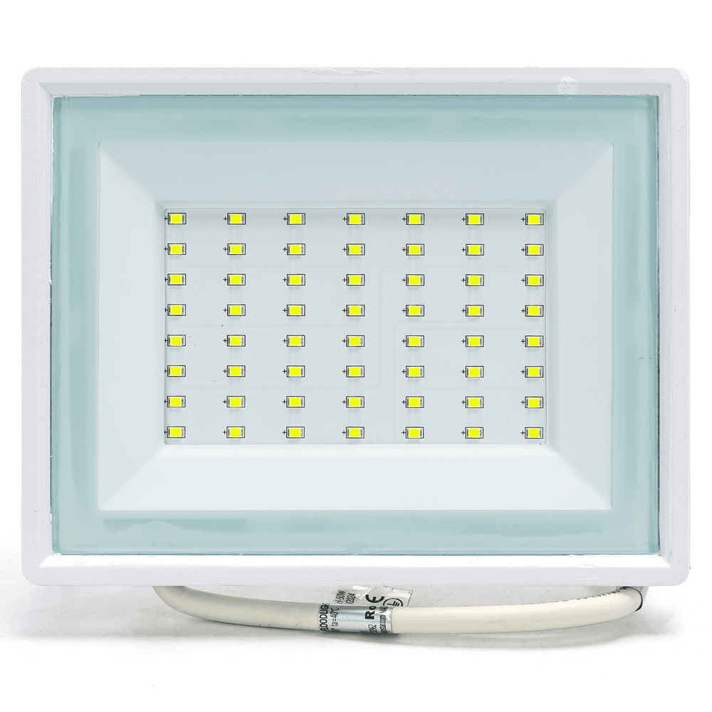 Faro proiettore Led 50W Bianco da esterno slim IP65 Bianco freddo 6500K Aigostar - Foto 1
