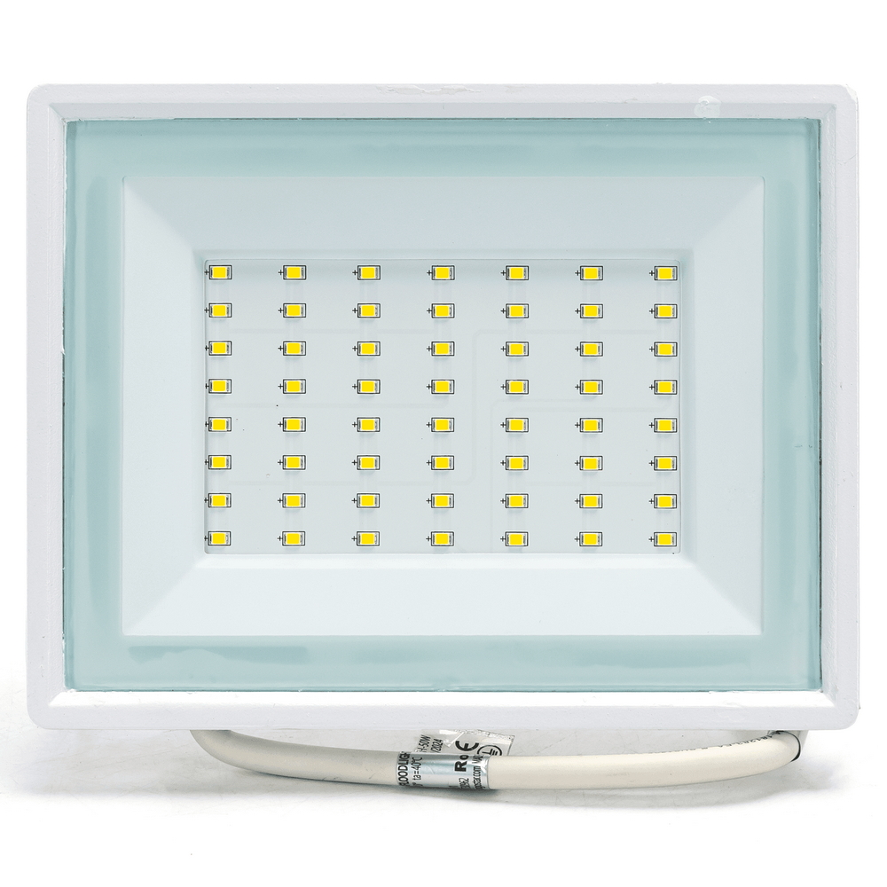 Faro proiettore Led 50W Bianco da esterno slim IP65 Bianco neutro 4000K Aigostar - Foto 1