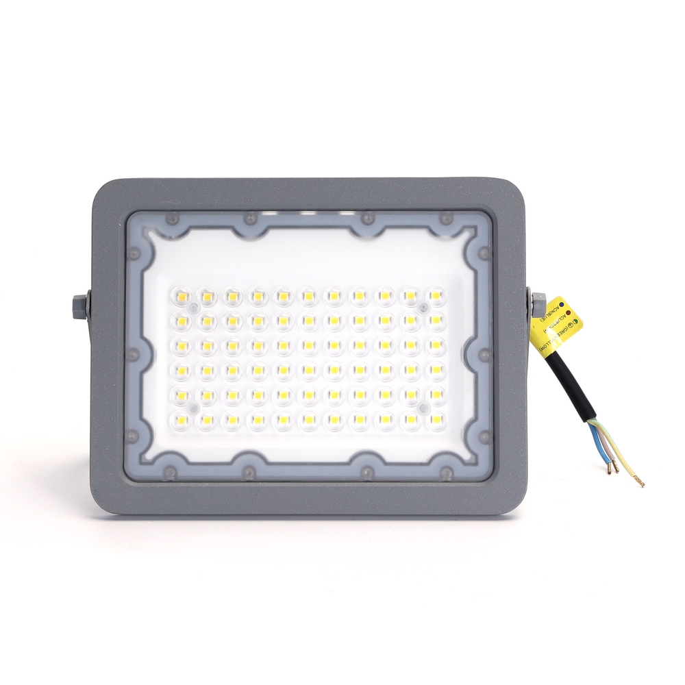 Faro proiettore Led 50W Grigio da esterno IP65 Bianco neutro 4000K Aigostar - Foto 1