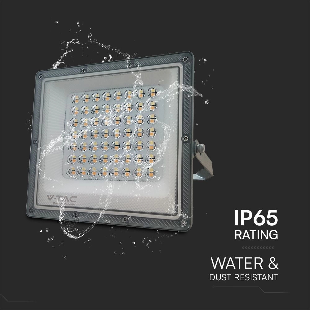 Faro proiettore Led 50W Grigio da esterno IP65 CCT temperatura colore regolabile V-TAC - Foto 3