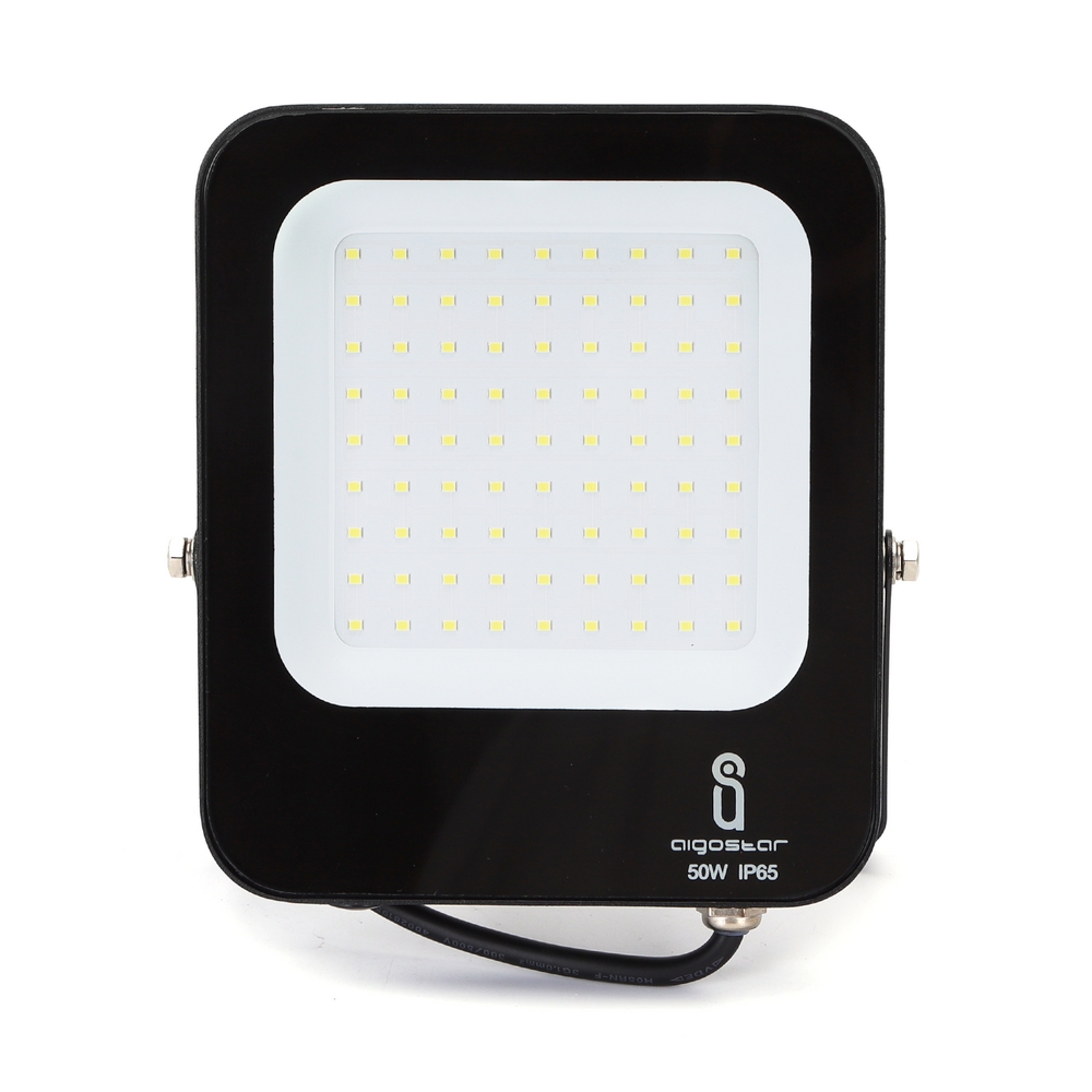 Faro proiettore Led 50W Nero da esterno IP65 Bianco freddo 6500K Aigostar - Foto 1
