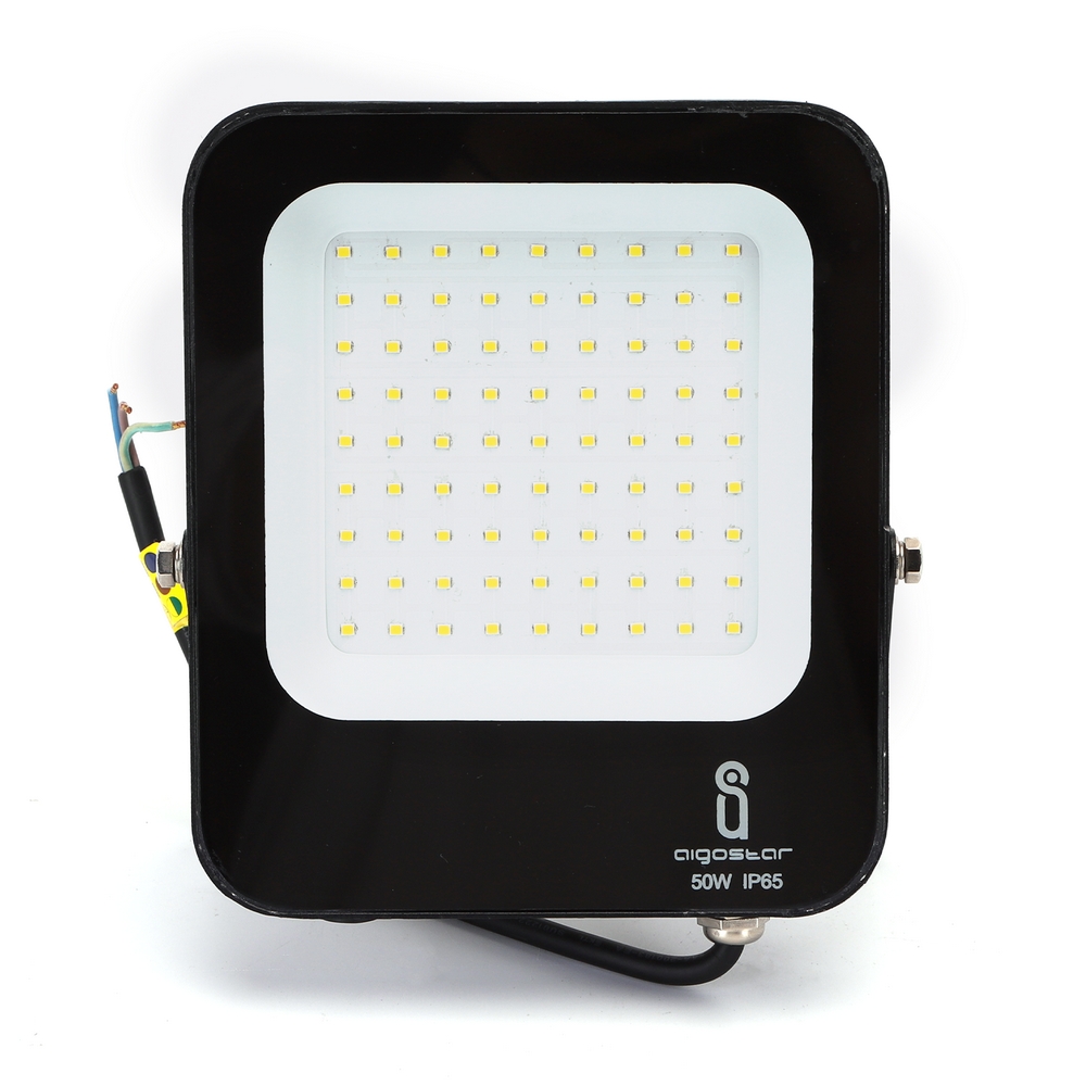 Faro proiettore Led 50W Nero da esterno IP65 Bianco neutro 4000K Aigostar - Foto 1