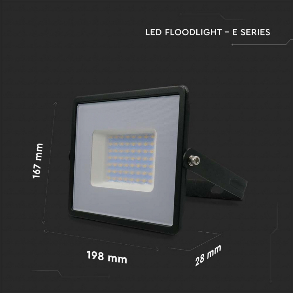 Faro proiettore Led 50W Nero da esterno IP65 Bianco neutro 4000K V-TAC - Foto 1