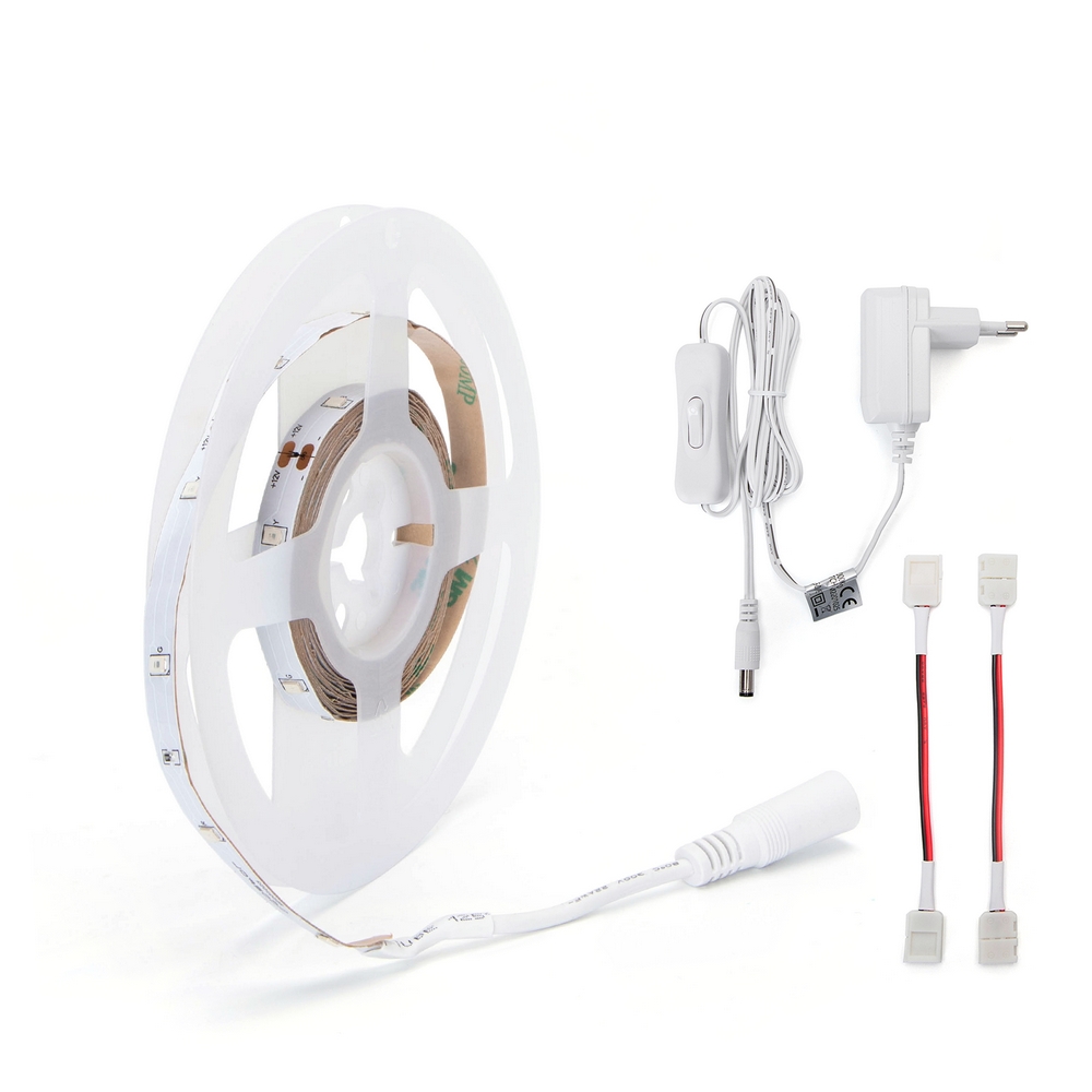 Kit Striscia Led 12V 5,5W SMD 2835 3 metri IP20 4 colori RGBY Aigostar - Foto 1