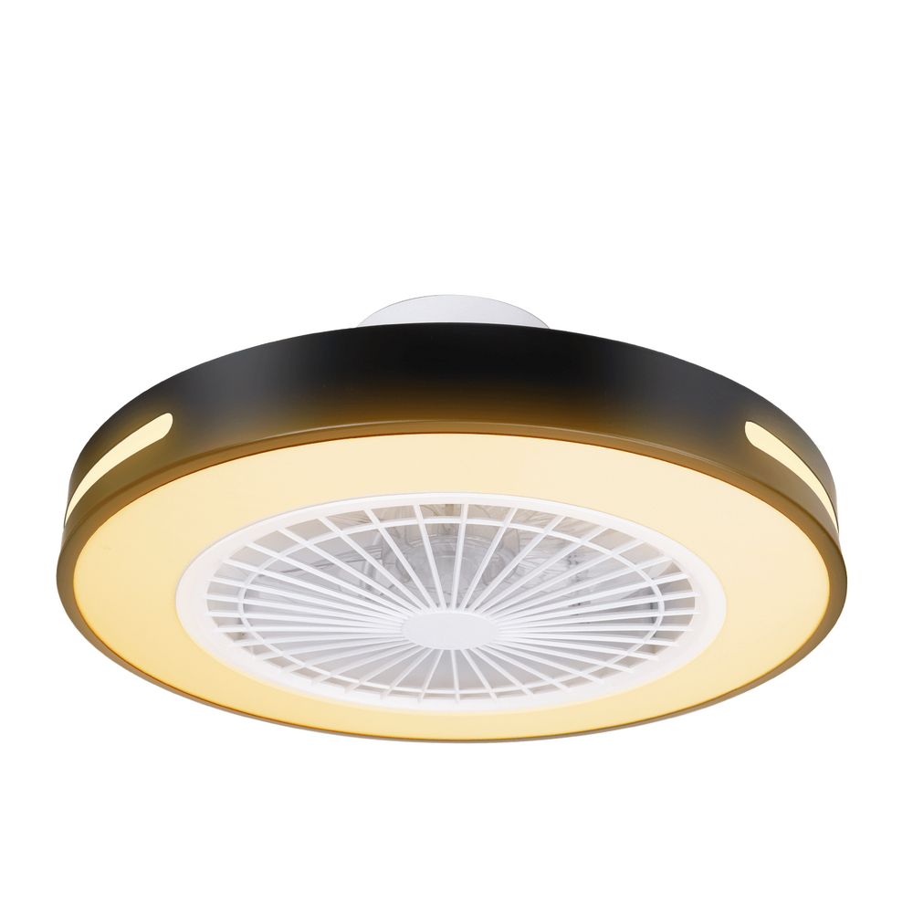 Lampadario Ventilatore da soffitto 55W Smart Bluetooth CCT illuminazione Led regolabile con telecomando Aigostar - Foto 1