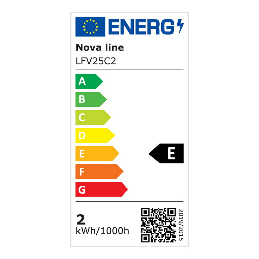 Lampadina Led a Filamento E14 CL35 a colpo di vento 2W Bianco caldo 2700K Novaline - Foto 1