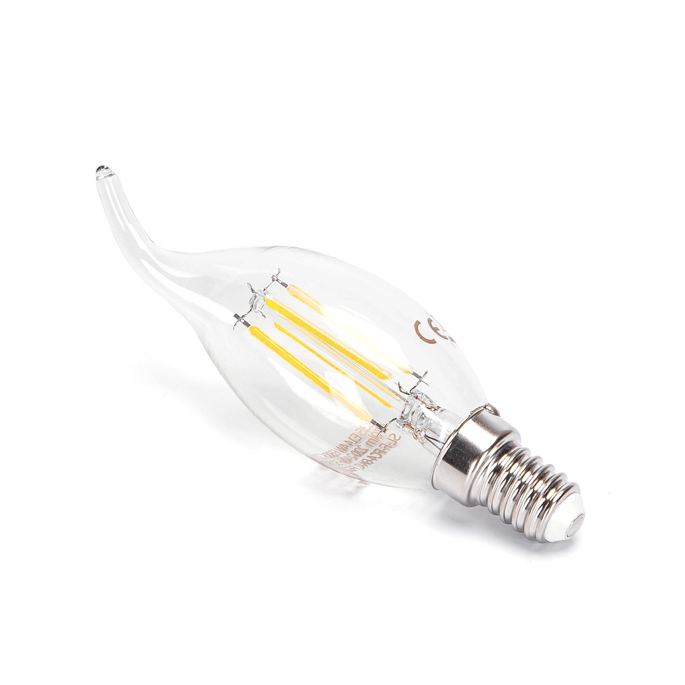 Lampadina Led a Filamento E14 CL35 a colpo di vento 6W Bianco caldo 2700K Neos - Foto 1
