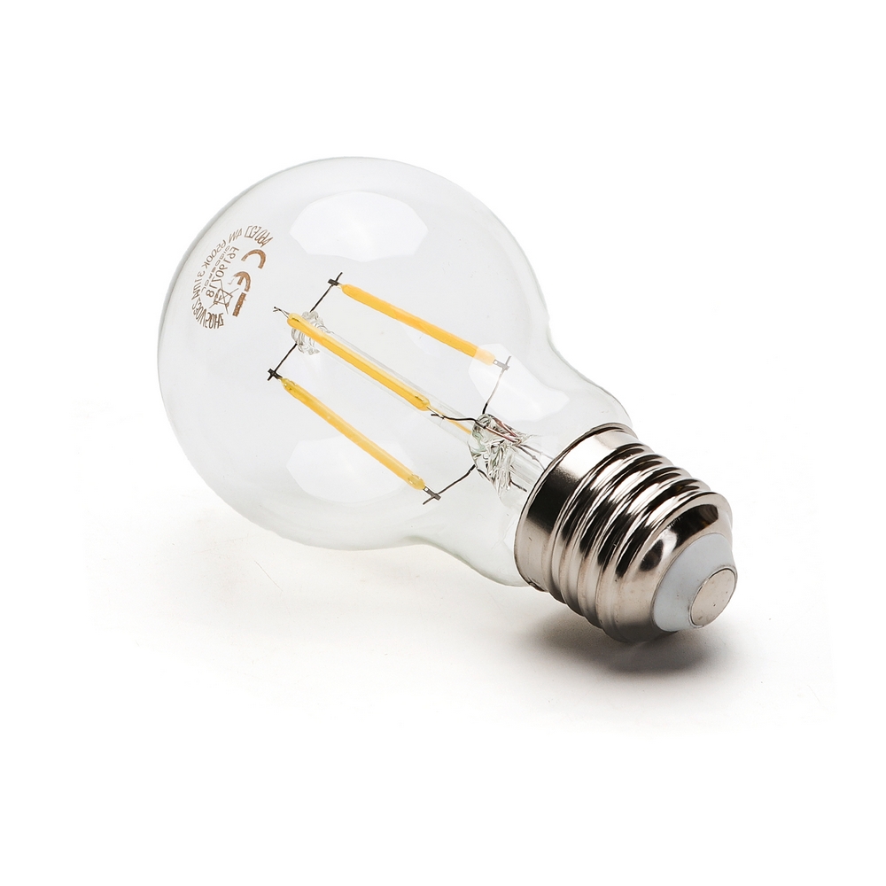 Lampadina Led a Filamento E27 A60 a bulbo 7W Bianco neutro 4000K Neos - Foto 1