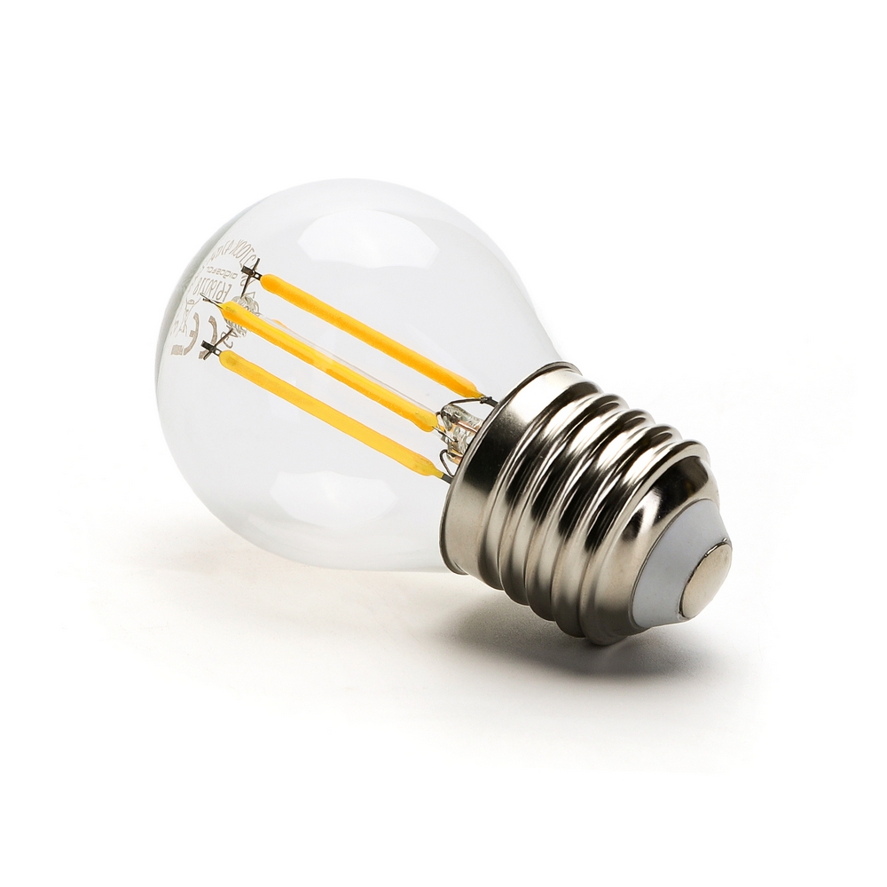 Lampadina Led a Filamento E27 G45 a sfera 4W Bianco neutro 4000K Neos - Foto 1