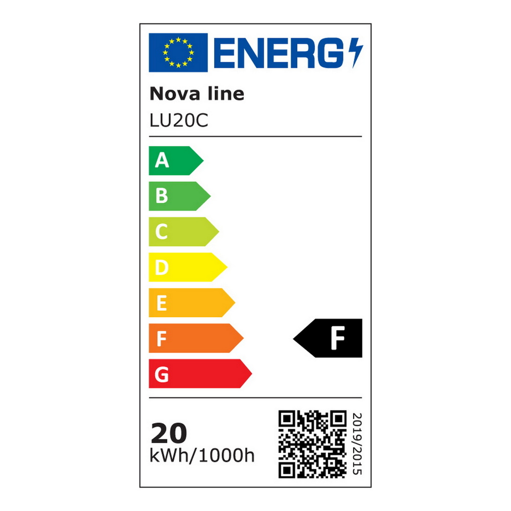 Lampadina Led E27 Disco 20W diametro 160mm Bianco caldo 3000K Novaline - Foto 1