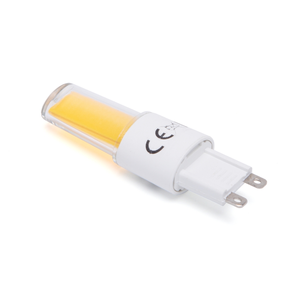Lampadina Led G9 a Capsula 3,3W COB in vetro trasparente Bianco caldo 3000K Aigostar - Foto 1