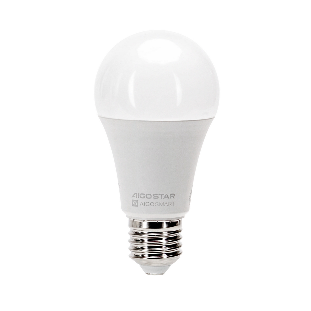 Lampadina Led Smart A60 E27 15W WiFi RGB CCT luce regolabile e dimmerabile Aigostar - Foto 1
