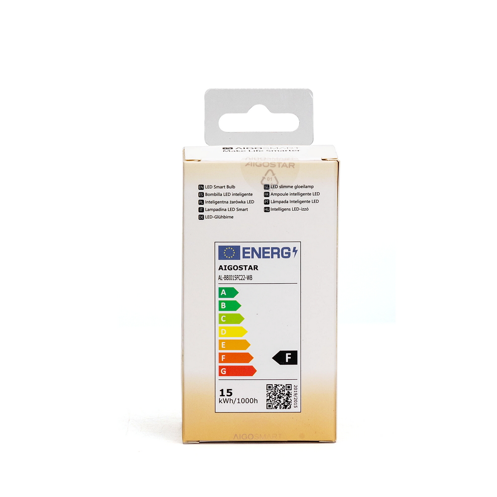 Lampadina Led Smart A60 E27 15W WiFi RGB CCT luce regolabile e dimmerabile Aigostar - Foto 5