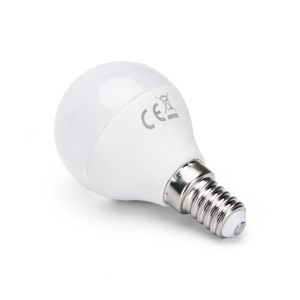Lampadina Led Smart G45 E14 6,5W WiFi RGB CCT luce regolabile e dimmerabile Aigostar - Foto 1