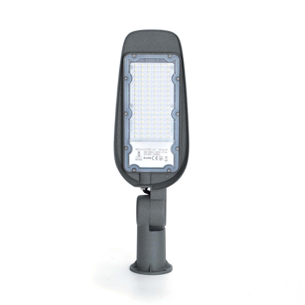 Lampione stradale Led 50W Grigio IP65 Bianco freddo 6500K Aigostar - Foto 1