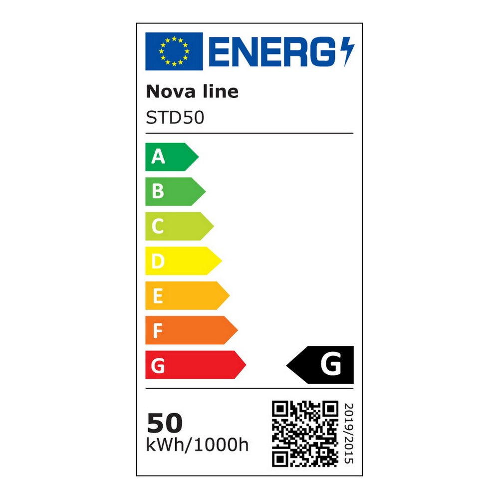Lampione stradale Led 50W Grigio IP65 Bianco neutro 4000K Novaline - Foto 1