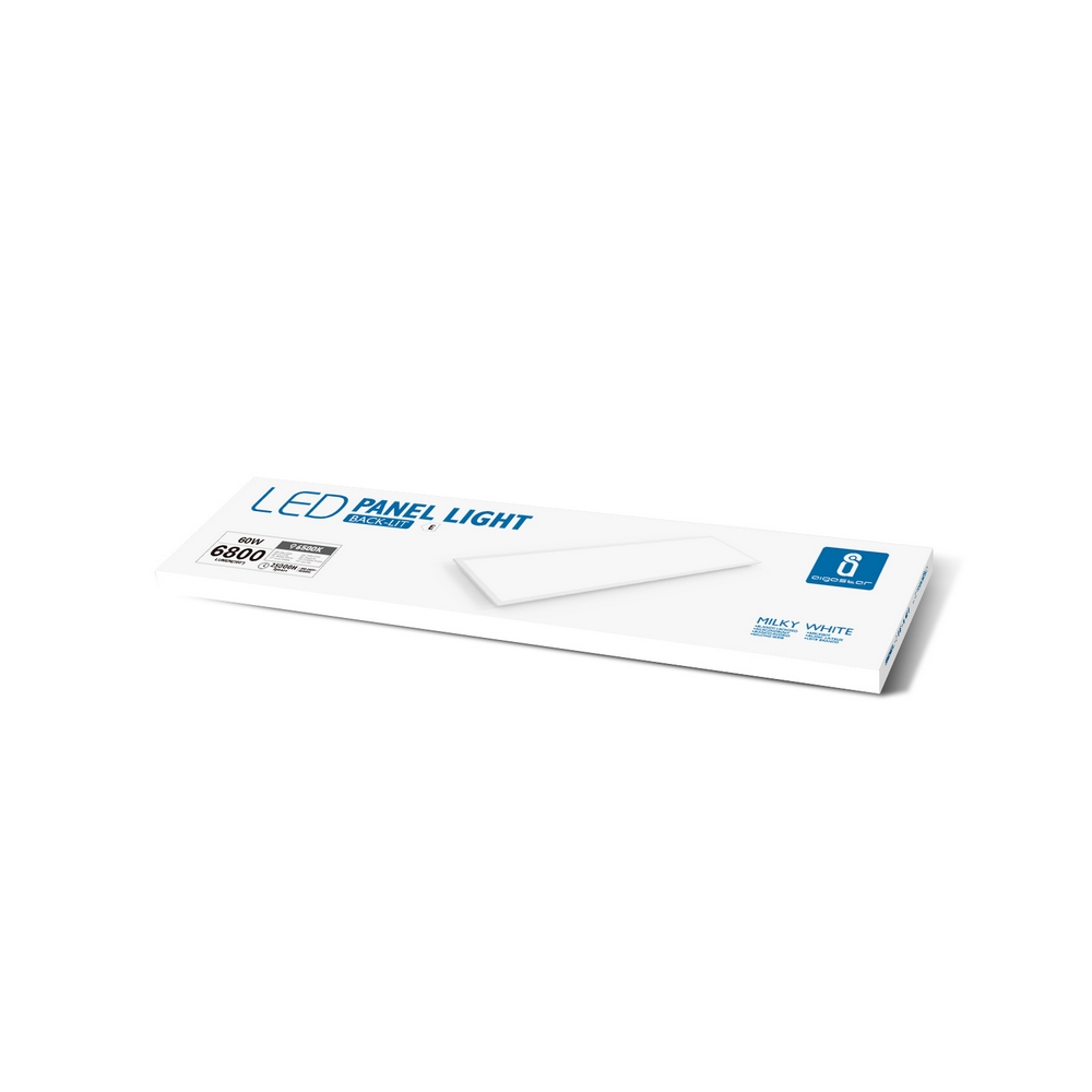 Pannello Led 60W 120x30cm Cornice bianca rettangolare Bianco freddo 6500K Aigostar - Foto 1