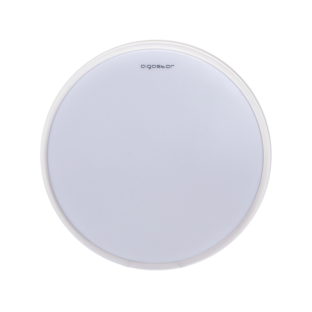 Plafoniera Led 12W Cornice bianca rotonda Bianco caldo 3000K Aigostar - Foto 1