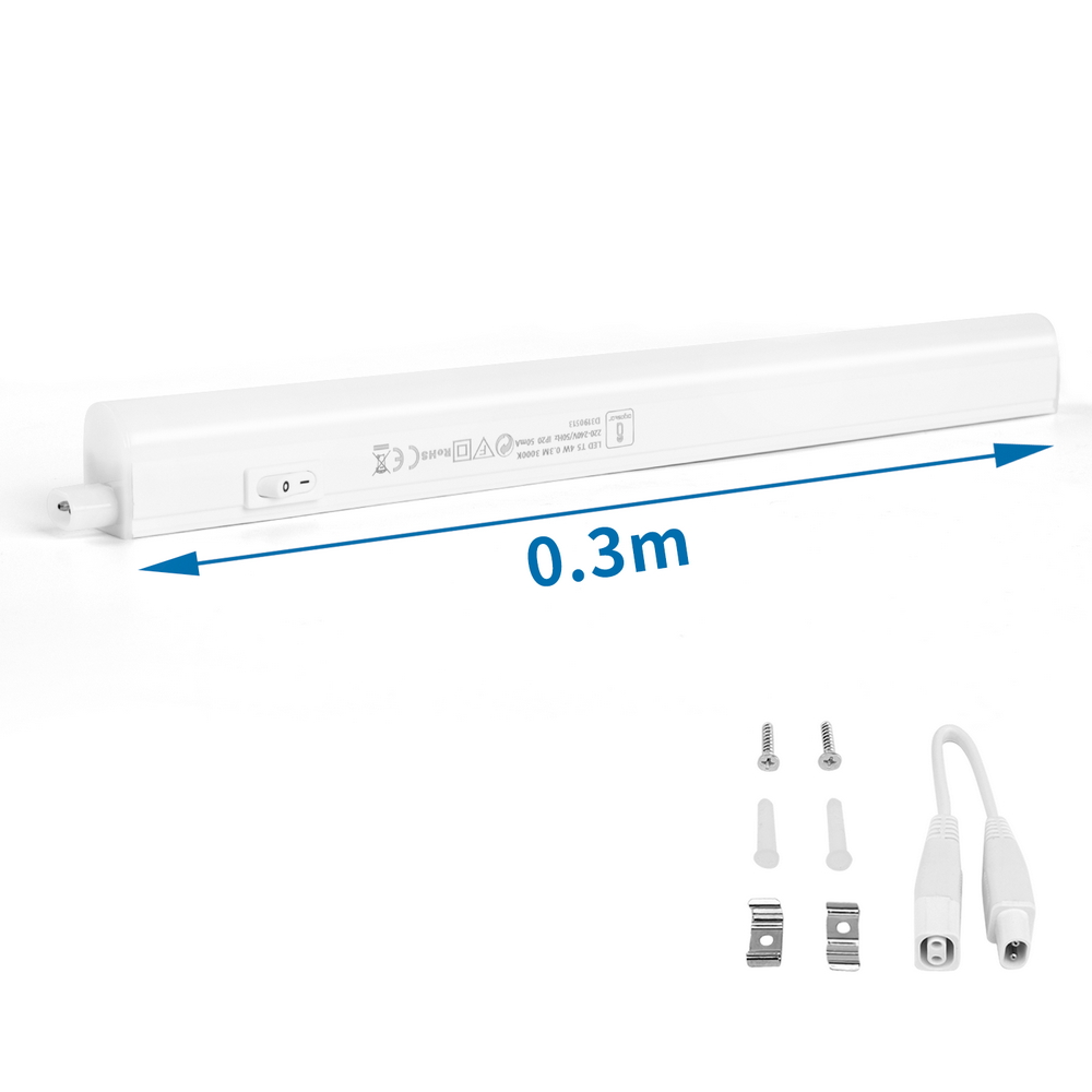 Reglette Led sottopensile 4W da 30cm Bianco freddo 6500K Aigostar - Foto 1