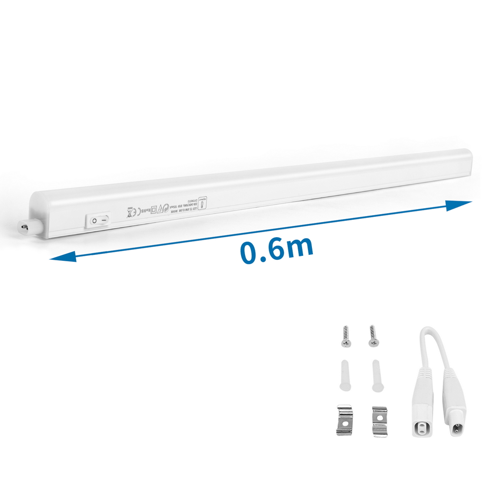 Reglette Led sottopensile 8W da 60cm Bianco caldo 3000K Aigostar - Foto 1