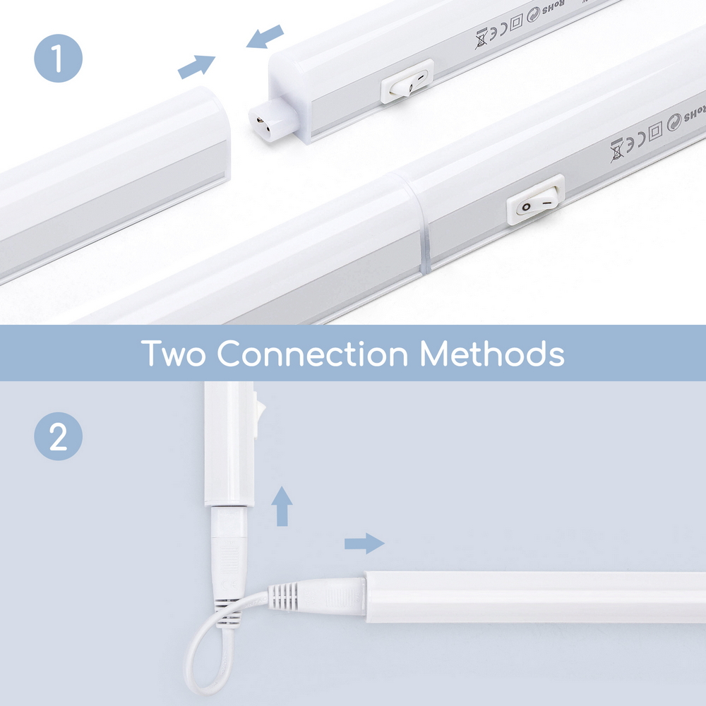 Reglette Led sottopensile 8W da 60cm Bianco freddo 6500K Aigostar - Foto 3